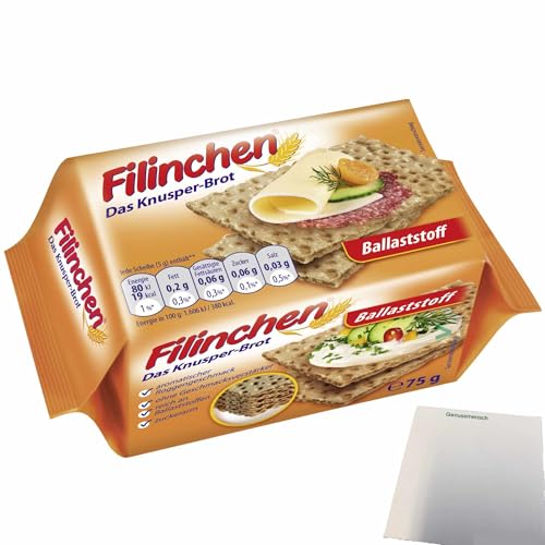 Filinchen das Knusperbrot Ballaststoff (75g Paackung) + usy Block von usy