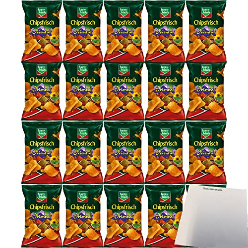 Funny-Frisch Chipsfrisch Oriental (20x150g Tüten) + usy Block von usy