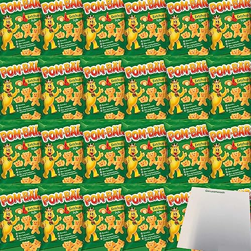 Funny Frisch Pom-Bär Ketchup Kartoffel-Snack Glutenfrei 24er Pack (24x75g Packung) + usy Block von usy