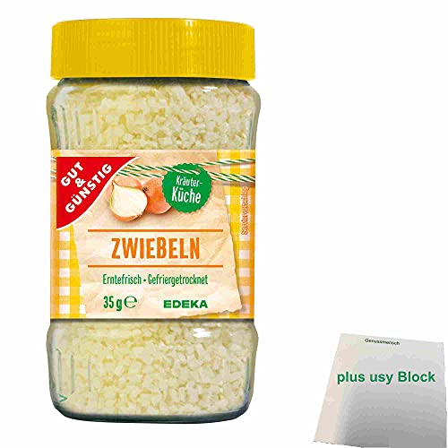 G&G Zwiebeln gefriergetrocknet (35g Dose) + usy Block von usy