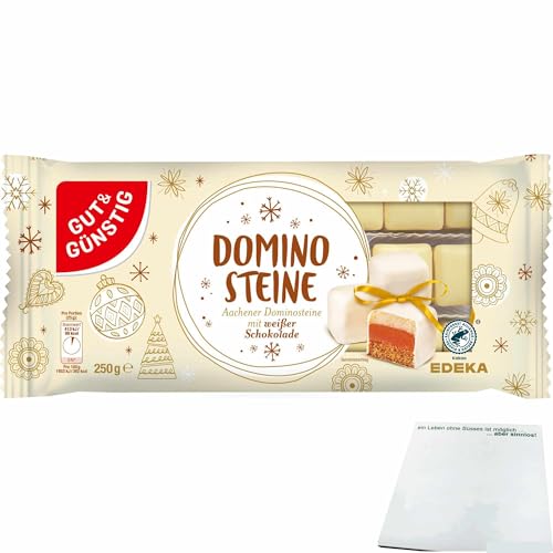 Gut&Günstig Dominosteine Weiß (250g Packung) + usy Block von usy