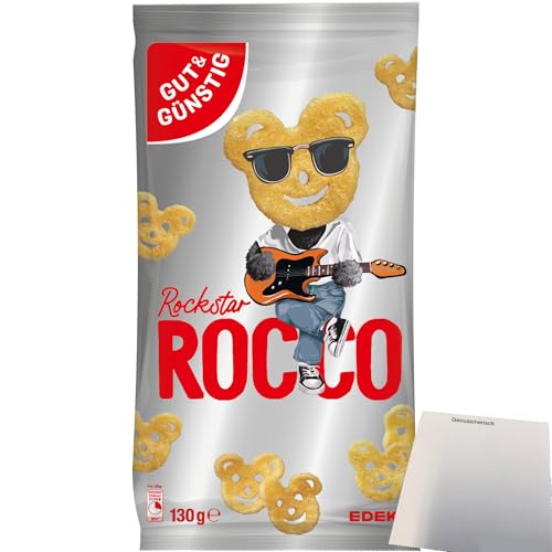 Gut&Günstig Knabbersnack ROCCO Rockstar (130g Tüte) + usy Block von usy