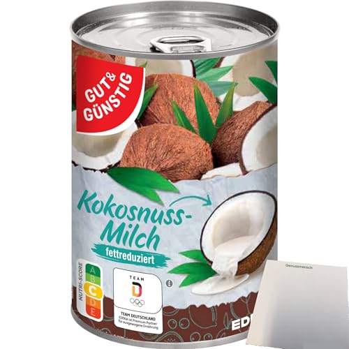 Gut&Günstig Kokosnussmilch fettreduziert (400ml Dose) + usy Block von usy