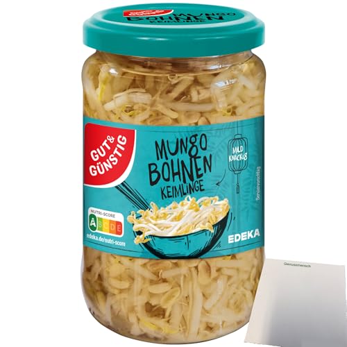 Gut&Günstig Mungbohnenkeimlinge (330g Glas) + usy Block von usy