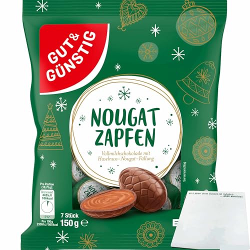 Gut&Günstig Nougat Zapfen (150g Packung) + usy Block von usy