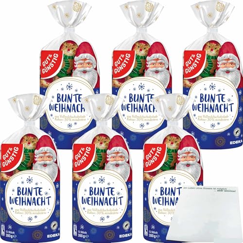 Gut&Günstig Weihnachtsmischbeutel 6er Pack (6x300g Packung) + usy Block von usy