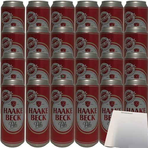 Haake Beck Pils ein Bier in Premium Qualität 4,9% vol. 24er Pack (24x0,5l Dose DPG) + usy Block von usy