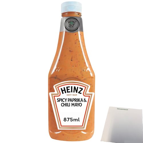 Heinz Spicy Paprika und Chili würzige Mayo (875ml Flasche) + usy Block von usy