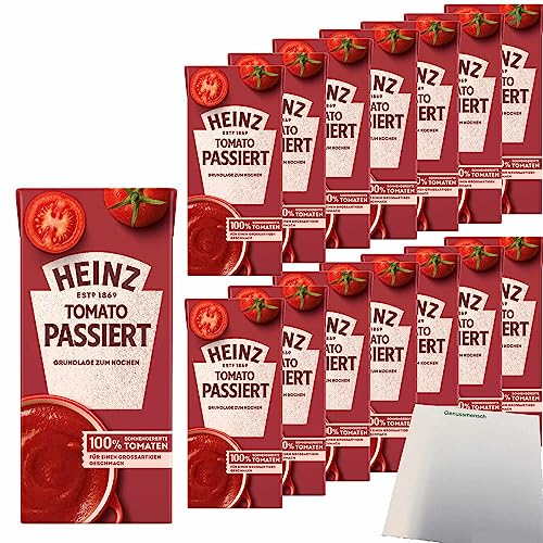 Heinz Tomato passiert Grundlage zum Kochen 15er Pack (15x350g Packung) + usy Block von usy