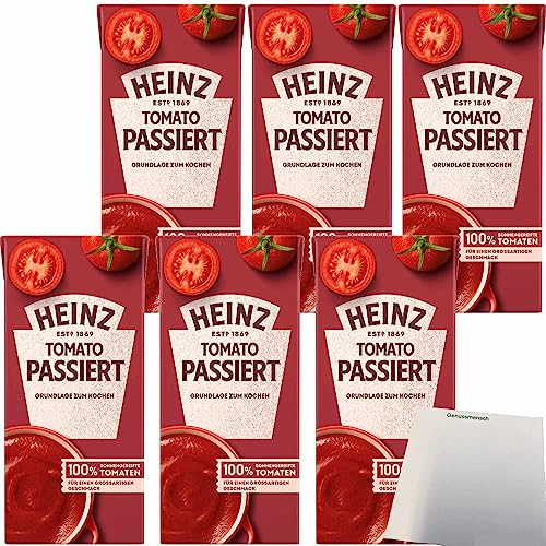 Heinz Tomato passiert Grundlage zum Kochen 6er Pack (6x350g Packung) + usy Block von usy