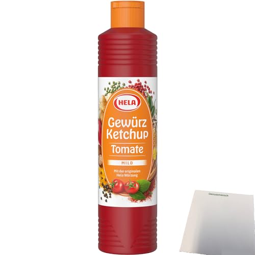 Hela Gewürz Ketchup Tomate Mild (800ml Tube) + usy Block von usy