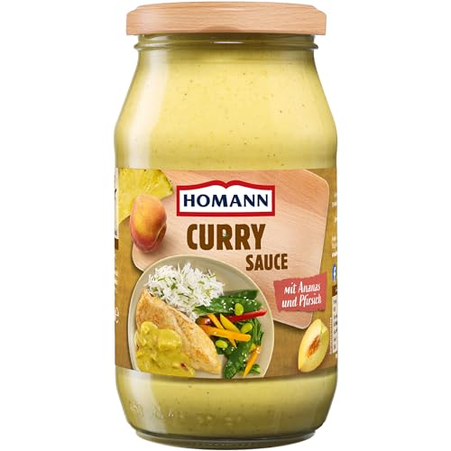 Homann Curry Sauce klassisch exotisch (400ml Glas) + usy Block von usy