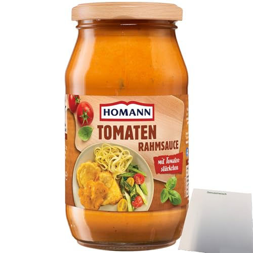 Homann Tomaten Rahmsauce (400ml Glas) + usy Block von usy