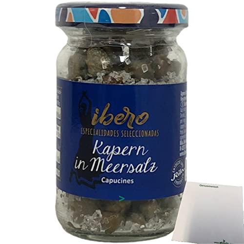 Ibero Kapern in Meersalz Capucines 1er Pack (1x75g Glas) + usy Block von usy