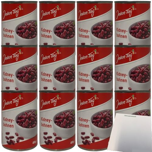 Jeden Tag Rote Kidneybohnen 12er Pack (12x255g ATG Dose) + usy Block von usy