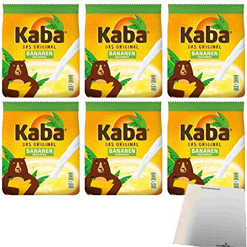 Kaba Das Original Banane Getränkepulver 6er Pack (6x400g Beutel) + usy Block von usy