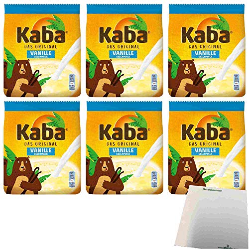 Kaba Das Original Vanille Getränkepulver 6er Pack (6x400g Beutel) + usy Block von usy