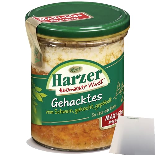 Keunecke Harzer Gehacktes vom Schwein gekocht und gepökelt (300g Glas) + usy Block von usy