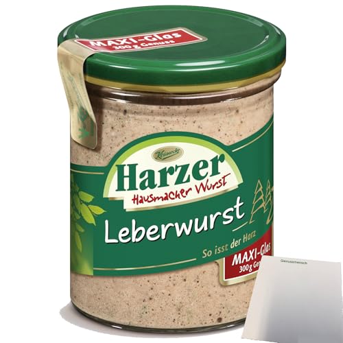 Keunecke Harzer Leberwurst (300g Glas) + usy Block von usy