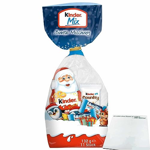 Kinder Mix Bunte Mischung (132g Packung) + usy Block von usy