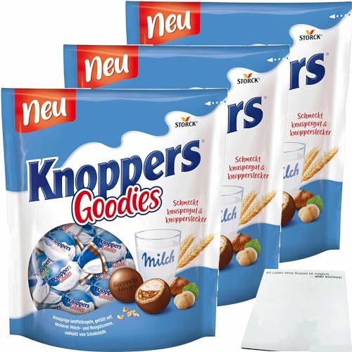 Knoppers Goodies 3er Pack (3x180g Beutel) + usy Block von usy