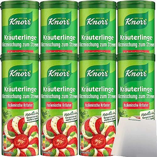 usy Bundle für Knorr Kräuterlinge zum Streuern Italienische Art 8er Pack (8x60g Streuer) + usy Block von usy