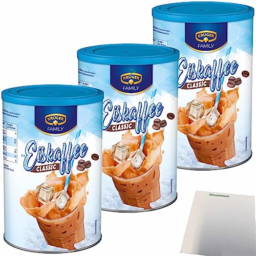 Krüger Family Eiskaffee Classic 3er Pack (3x275g Dose) + usy Block von usy