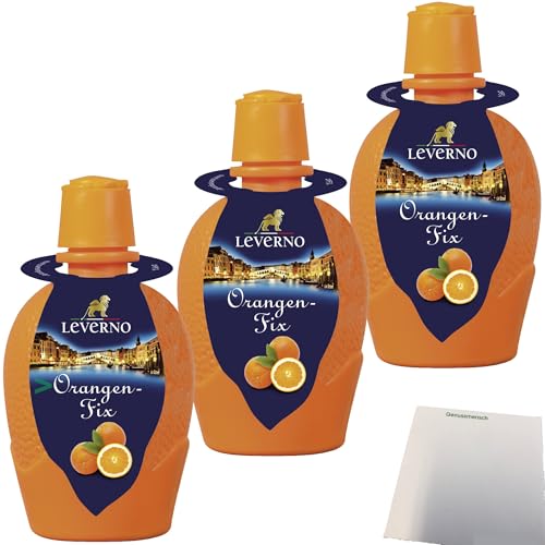 Leverno Orangen-Fix aus Italien 3er Pack (3x100ml Flasche) + usy Block von usy