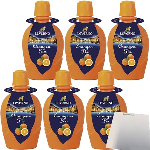 Leverno Orangen-Fix aus Italien 6er Pack (6x100ml Flasche) + usy Block von usy