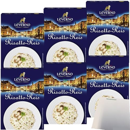 Leverno Risotto-Reis 6er Pack (6x250g Packung) + usy Block von usy