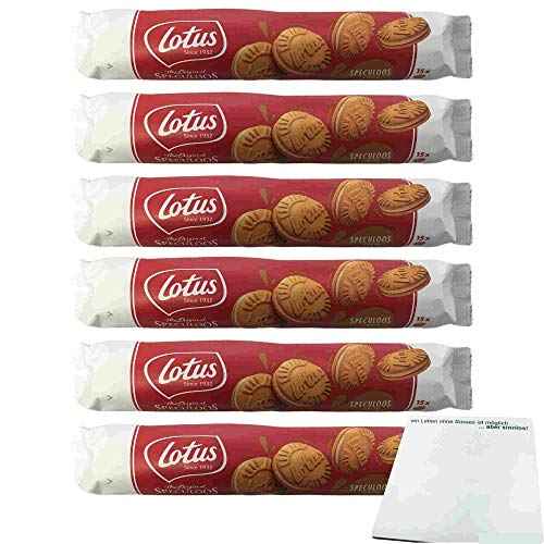 Lotus The Original Speculoos Doppelkeks Spekulatius Creme 6er Pack (6x150g Rolle) + usy Block von usy