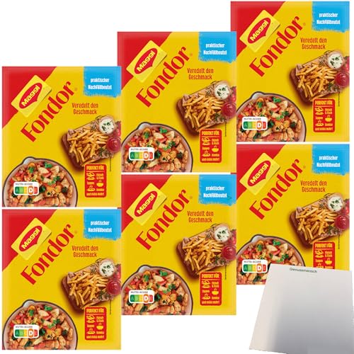 Maggi Fondor Nachfüllbeutel 6er Pack (6x100g Beutel) + usy Block von usy