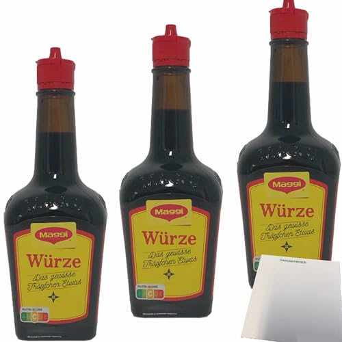 Maggi Würze flüssig das gewisse Tröpfchen etwas 3er Pack (3x250g) + usy Block von usy