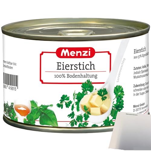 Menzi Eierstich aus 100% Bodenhaltung (400g Dose) + usy Block von usy