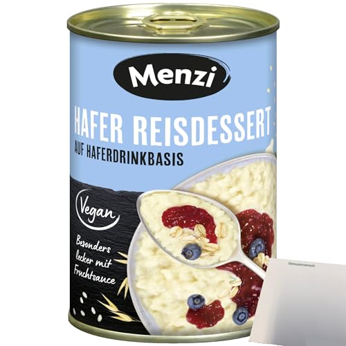 Menzi Hafer Reisdessert auf Haferdrinkbasis (400g Dose) + usy Block von usy