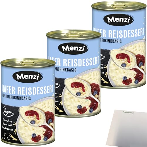 Menzi Hafer Reisdessert auf Haferdrinkbasis 3er Pack (3x400g Dose) + usy Block von usy