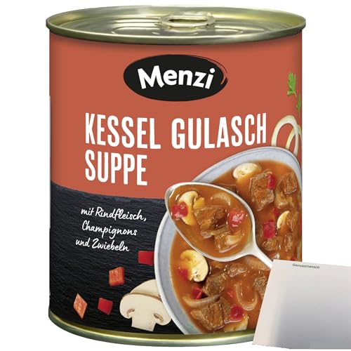 Menzi Kessel Gulaschsuppe mit Rindfleisch (800ml Dose) + usy Block von usy