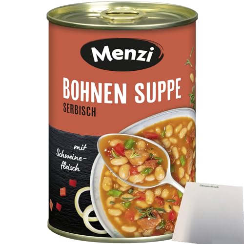 Menzi Serbische Bohnensuppe (400ml Dose) + usy Block von usy