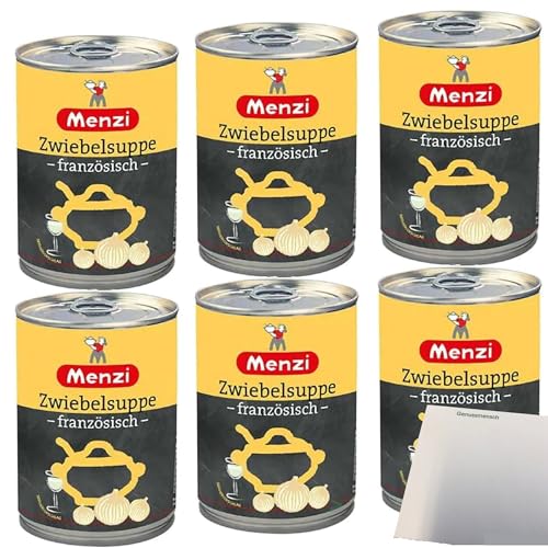 Menzi Zwiebelsuppe Französische 6er Pack (6x400ml Dose) + usy Block von usy