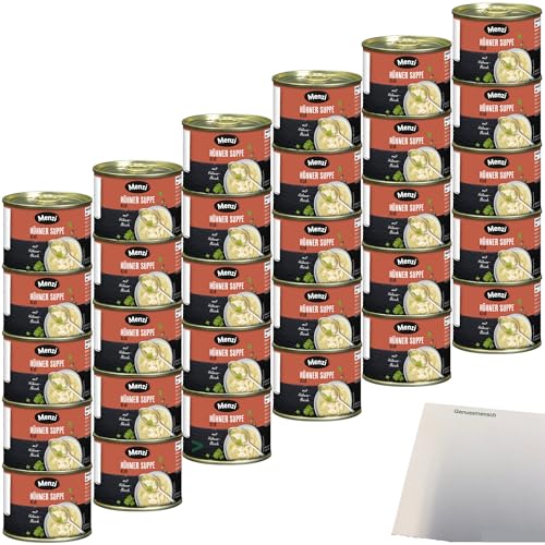 Menzi klare Hühner-Suppe 6er Pack (30x200ml Dose) + usy Block von usy