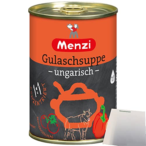 Menzi ungarische Gulaschsuppe Konzentrat 1zu1 (400ml Dose) + usy Block von usy