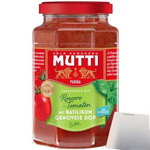 Mutti Pastasauce Basilikum (400g Glas) + usy Block von usy