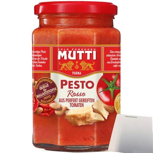 Mutti Tomatenpesto Rosso aus perfekt gereiften Tomaten (180g Glas) + usy Block von usy