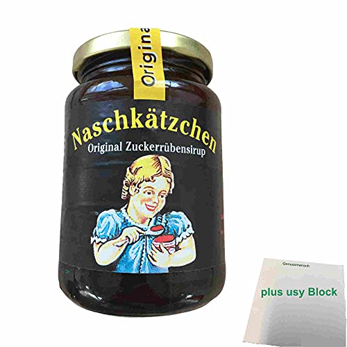 Naschkätzchen Zuckerrübenkraut (450g Glas) + usy Block von usy