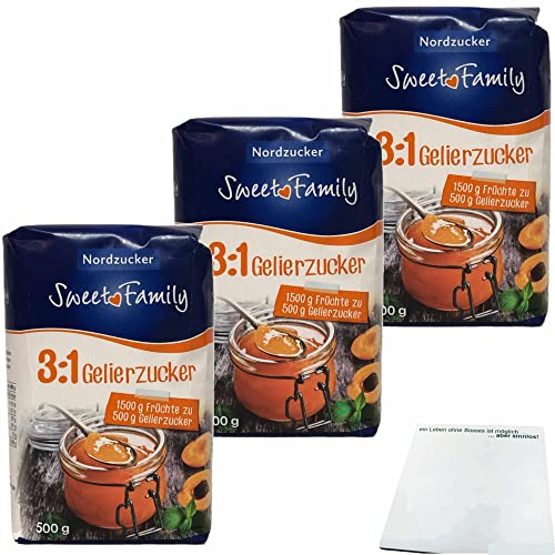 Nordzucker Gelierzucker 3zu1 3er Pack (3x500g Packung) + usy Block von usy