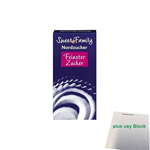 Nordzucker Sweet Family Unser Feinster Officepack (500g Raffinade) + usy Block von usy