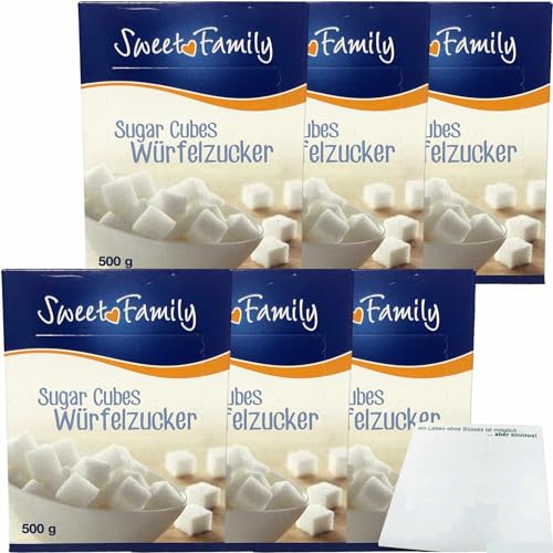 Nordzucker Sweet Family Würfelzucker 6er Pack (6x500g Packung) + usy Block von usy