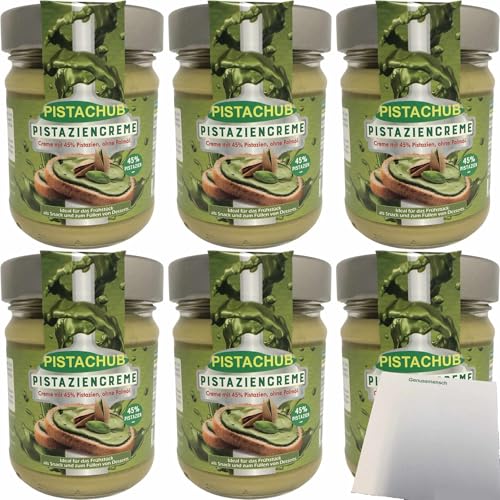 Pistachub Pistaziencreme mit 45% Pistazien 6er Pack (6x190g Glas) + usy Block von usy