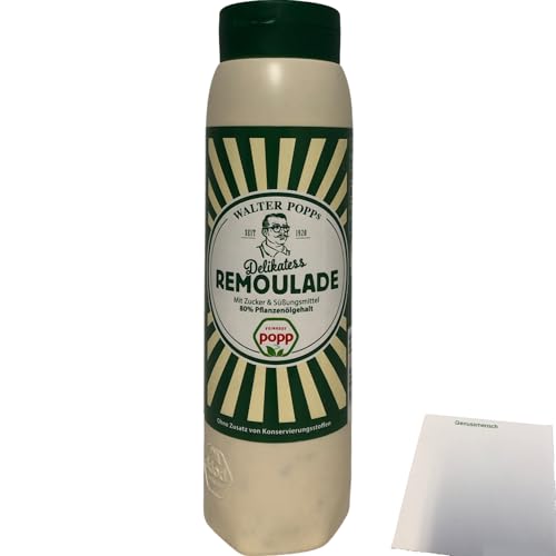 Popp Delikatess Remoulade 80% Rapsöl (650ml) + usy Block von usy