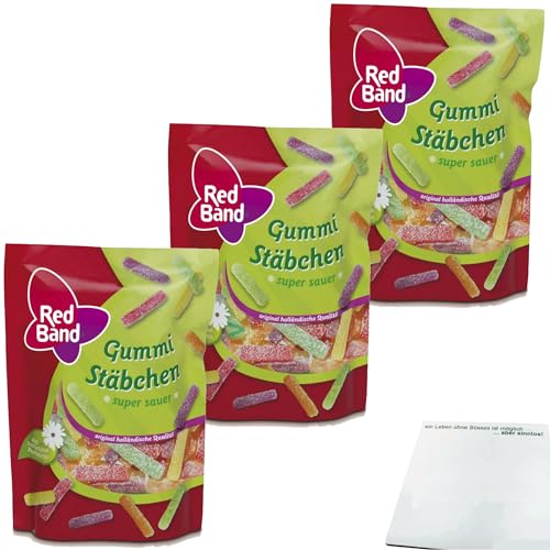 Red Band Stäbchen Sauer 3er Pack (3x200g Beutel) + usy Block von usy